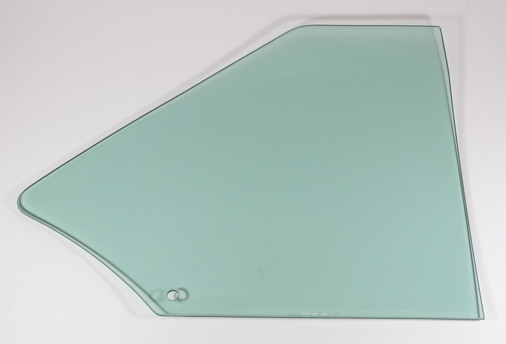 Quarter Glass - Green Tint - LH - 68-72 Chevy II Nova Coupe; 71-72 Ventura Coupe