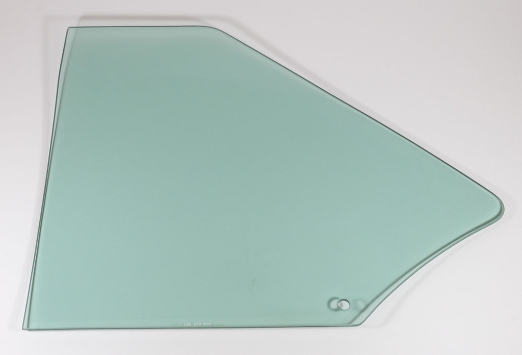 Quarter Glass - Green Tint - RH - 68-72 Chevy II Nova Coupe; 71-72 Ventura Coupe