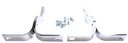 Rear Bumper Bracket Set - Chrome - 48-52 F1 F2 Stepside; 53-72 F100 F250 Stepside