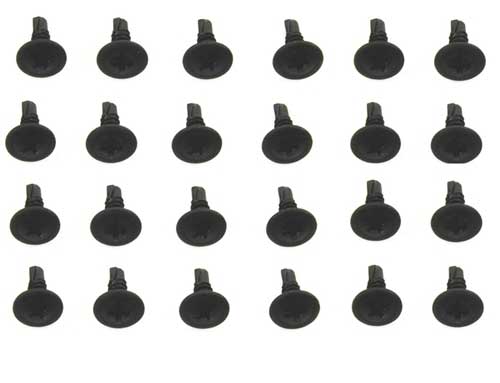 Roof Rail Weatherstrip Channel Screw Kit (24pcs) - 67-69 Camaro Firebird