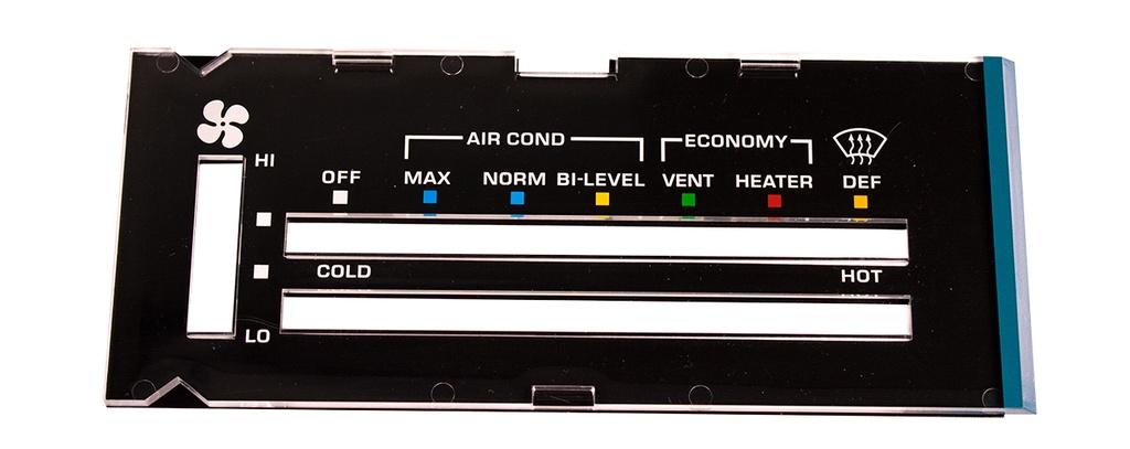 Heater Control Lens with A/C - 81 Camaro