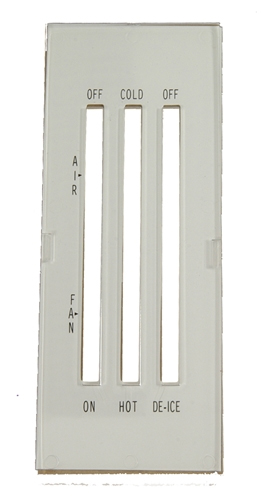 Heater Control Lens without A/C - 69 Camaro; 69-74 Nova