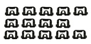 Windshield Molding Clip Set  - 14pcs - 70-74 Camaro Firebird