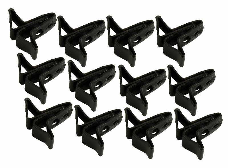 Rear Headliner Mount Strip Clip Set (12pcs) - 67-69 Camaro Firebird