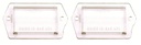 License Lamp Lens - Pair - 70-73 Camaro