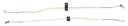 Door Opening Rod Assemblies - Pair - 67 Camaro Firebird