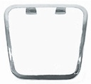 Parking Brake Pedal Pad Trim - Stainless - Large - 69-72 Nova; 69-81 Camaro Firebird