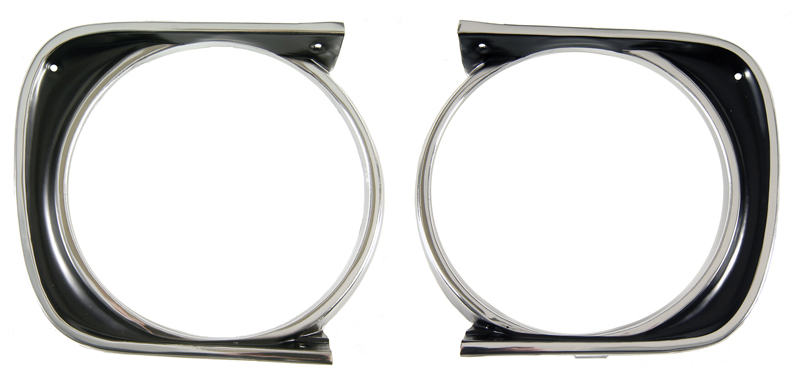 Headlamp Bezels - Pair - 67 Camaro (Standard)