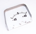 Console Amp Gauge Face - Silver - 68-69 Camaro