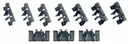 Rear Convertible Pinchweld Molding Clips - 10 Piece Set - 67-69 Camaro Firebird Impala