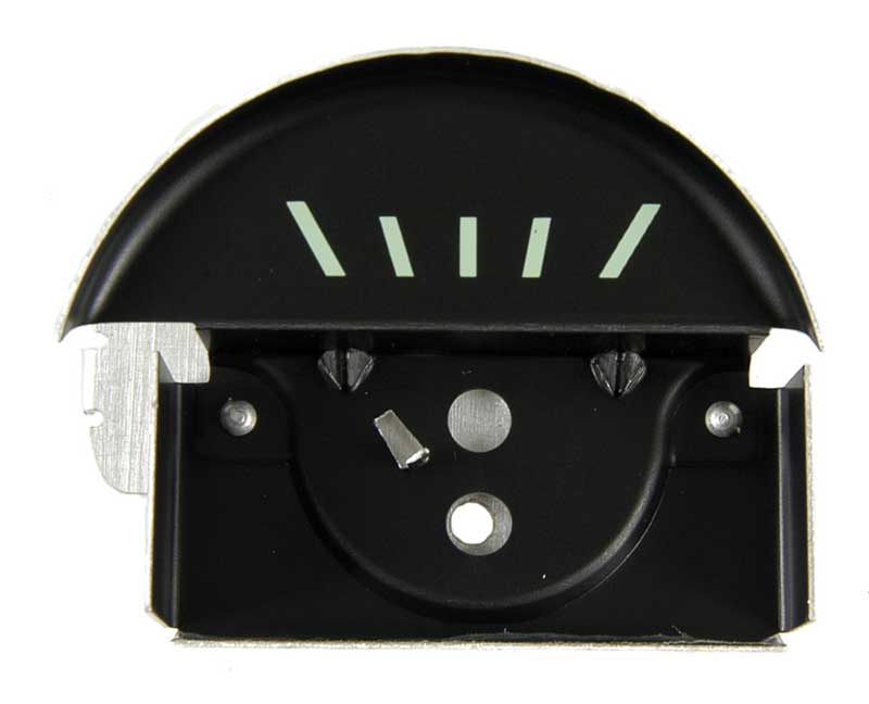 Console Oil Gauge Face - Black - 67 Camaro
