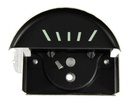 Console Oil Gauge Face - Black - 67 Camaro