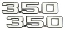 Fender Emblems - "350" - Pair - 69 Camaro
