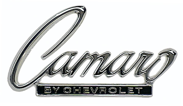 Header Panel or Trunk Lid Emblem (Sold Each) - "Camaro by Chevrolet" - 68-69 Camaro