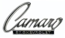 Header Panel or Trunk Lid Emblem (Sold Each) - "Camaro by Chevrolet" - 68-69 Camaro