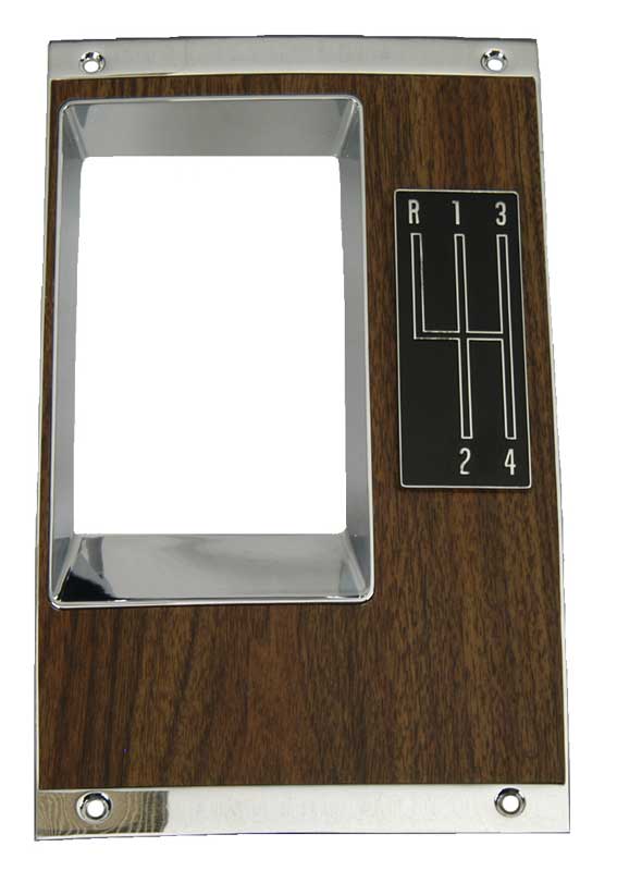 Console Shift Plate - With 4-Speed Pattern - 68 Camaro