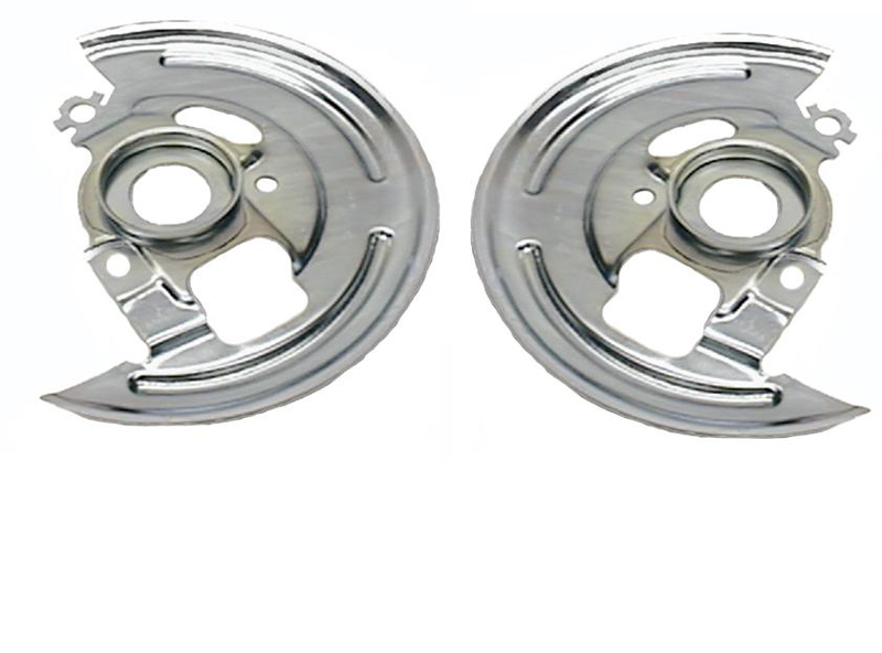 Disc Brake Backing Plates - LH/RH Pair - 69-72 Nova; 69 Camaro Firebird