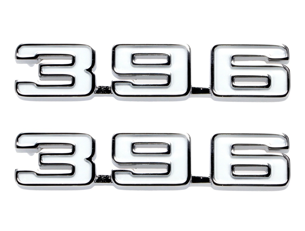 Fender Emblems - "396" - Pair - 69 Camaro