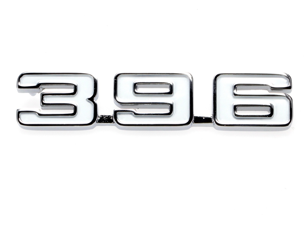 Fender Emblem - "396" - LH or RH - 69 Camaro