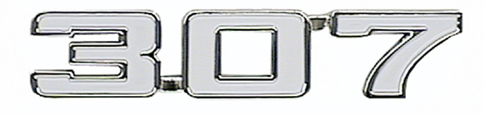 Fender Emblems - 307 - Pair - 69 Camaro 69-74 Nova