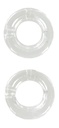 Dash Side Vent Clear Pull Knob Ferrules - LH/RH Pair - 68 Camaro Firebird