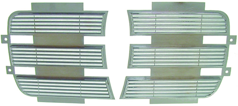 Inner Headlamp Doors - Chrome - Pair - 69 Camaro (Rally Sport)