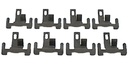 Front Windshield Molding Clip Set (8pcs) - 68-75 Chevy II Nova; 67-69 Camaro Firebird; 63-64 Impala