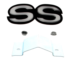Grille Emblem - SS" - 68 Camaro (Standard); 72 Nova; 72 Camaro (Standard)