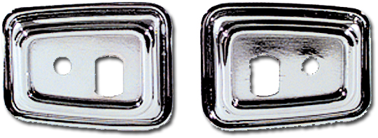 Door Grab Handle Bezels - Deluxe Interior - LH/RH Pair - 68-69 Camaro Firebird
