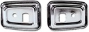 Door Grab Handle Bezels - Deluxe Interior - LH/RH Pair - 68-69 Camaro Firebird