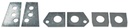 Subframe Mount Repair Plate Set (6pcs) - 68-74 Chevy II Nova; 67-74 Camaro Firebird