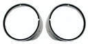 Headlamp Bezels w/ Chrome Trim - Pair - 69 Camaro (Standard)