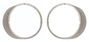 Headlamp Bezels w/o Chrome Trim - Pair - 69 Camaro (Standard)