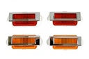 Side Marker Lens Assembly - Front & Rear 8 Piece Set (Lamps & Bezels) - 69 Camaro