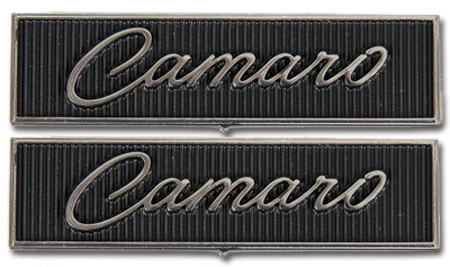 Door Panel Emblems - "Camaro" - Standard Interior - LH/RH Pair - 68-69 Camaro