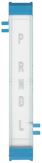 Shift Indicator Dial - Powerglide - Blue & White - 71-72 Nova