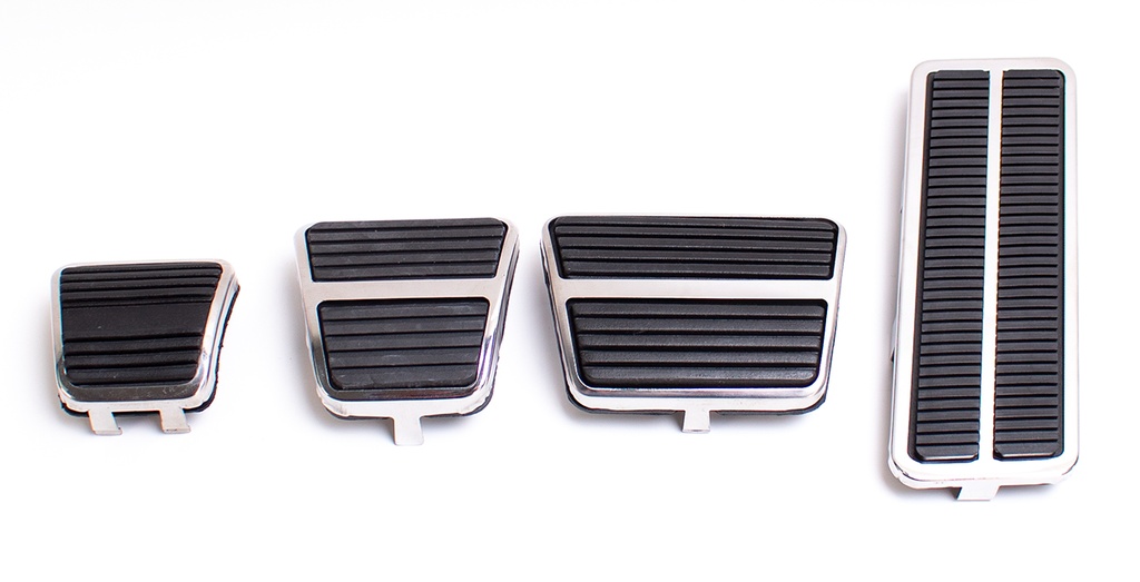 Ped Pad Kit w/ Trim - Manual - 72-81 Camaro; 73-74 Firebird Ventura; 73-79 Nova