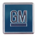 Door Decal - Aqua Foil "GM Mark Of Excellence" (Sold Each) - 67 Camaro Chevy II Nova Chevelle El Camino Fullsize Chevy Car