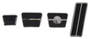 Pedal Pad & Trim Kit - Manual Trans with Disc Brakes - 67-68 Camaro Firebird; 68 Chevy II Nova; 68-72 Chevelle El Camino