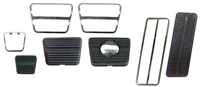 Pedal Pad & Trim Kit - Manual Trans with Disc Brakes - 69-72 Camaro; 69-72 Nova; 70-72 Firebird