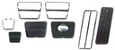 Pedal Pad & Trim Kit - Manual Transmission with Disc Brakes - 69-72 Camaro Nova; 70-72 Firebird