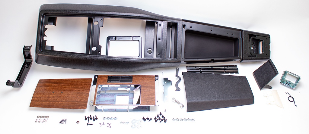 Console Kit (Unassembled) - Manual 4 Speed without Gauges - 68 Camaro