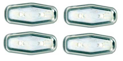 Seat Back Emblem Retainers - 4 Piece Set (Deluxe Interior) - 68 Camaro