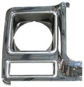 Headlight Bezel - RH Chrome / Dark Gray - 79-80 Chevy GMC Truck Blazer Jimmy Suburban