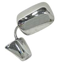 Door Mirror - Chrome - LH or RH - 73-87 Chevy GMC Truck; 73-91 Blazer Jimmy Suburban