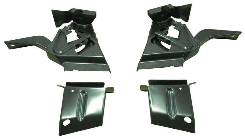 Deck Lid Hinge Brackets (4pc Set) - 67-69 Camaro Firebird (Coupe)