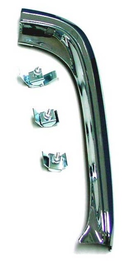 [155-4969-R] Outer Side Grille Molding - On Fender - RH - 69-72 GMC CK Truck