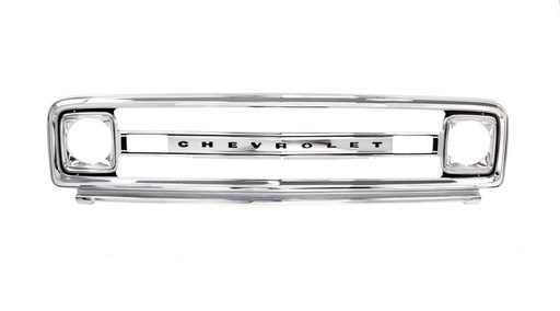 [160-4069-CS] Grille Shell w/ Chevrolet Letters - Chrome Steel - 69-70 Chevy C/K Pickup Blazer Suburban