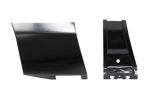 [205-1570-L] Front Fender Lower Rear Repair Panel w/ Brace - LH - 70-74 Barracuda