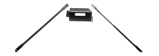 [260-8466-S] Front Fender Apron to Dash Braces (Export Brace) - 66 Fairlane (Applicable for 67-69 - See Note)